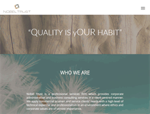 Tablet Screenshot of nobeltrust.com